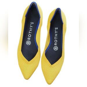 Rothy's Mustard Yellow Ballet Flats